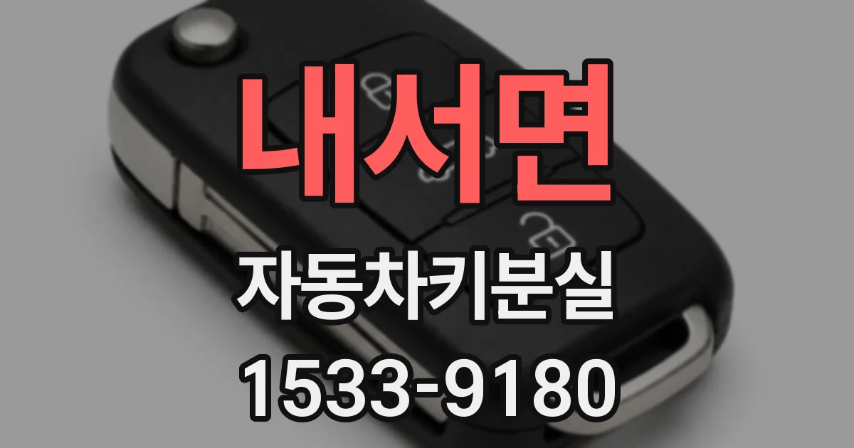 내서면 자동차키분실