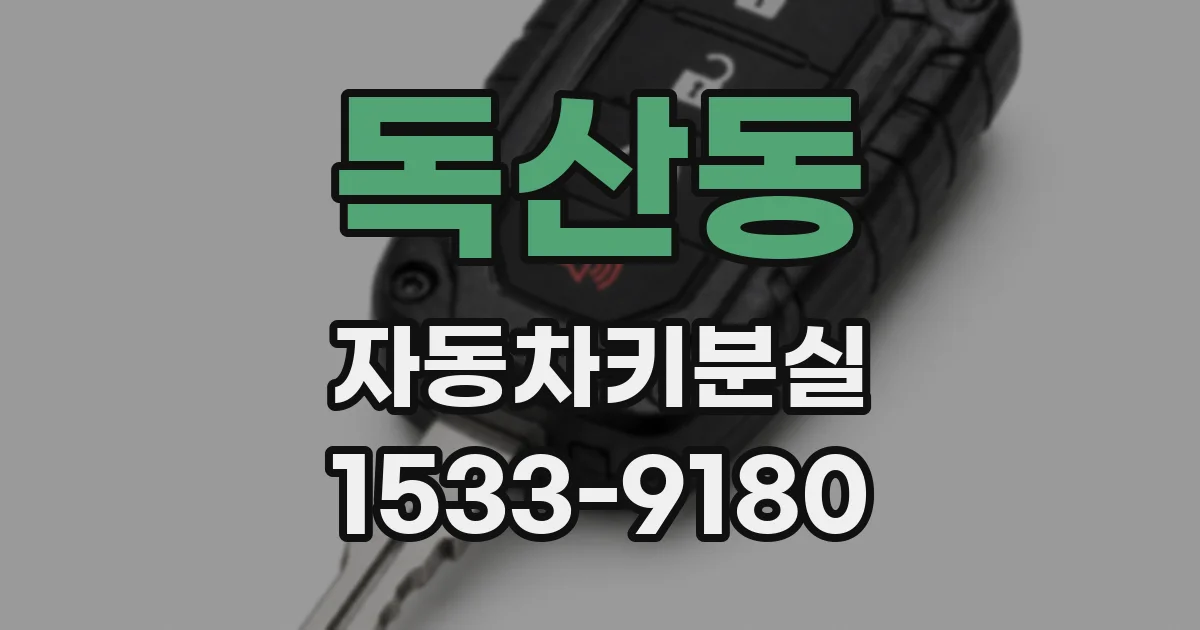 독산동 자동차키분실