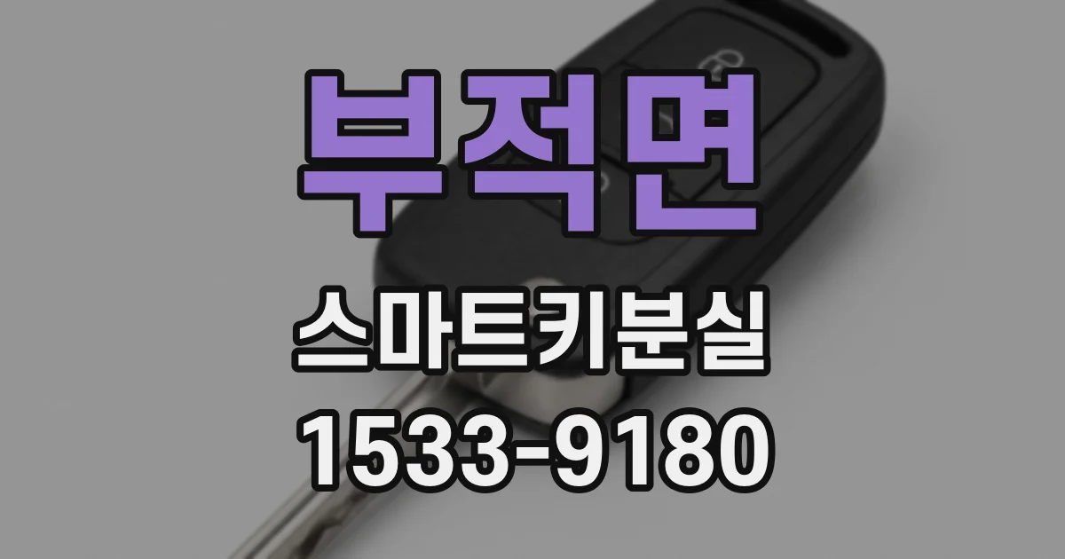 부적면 스마트키분실