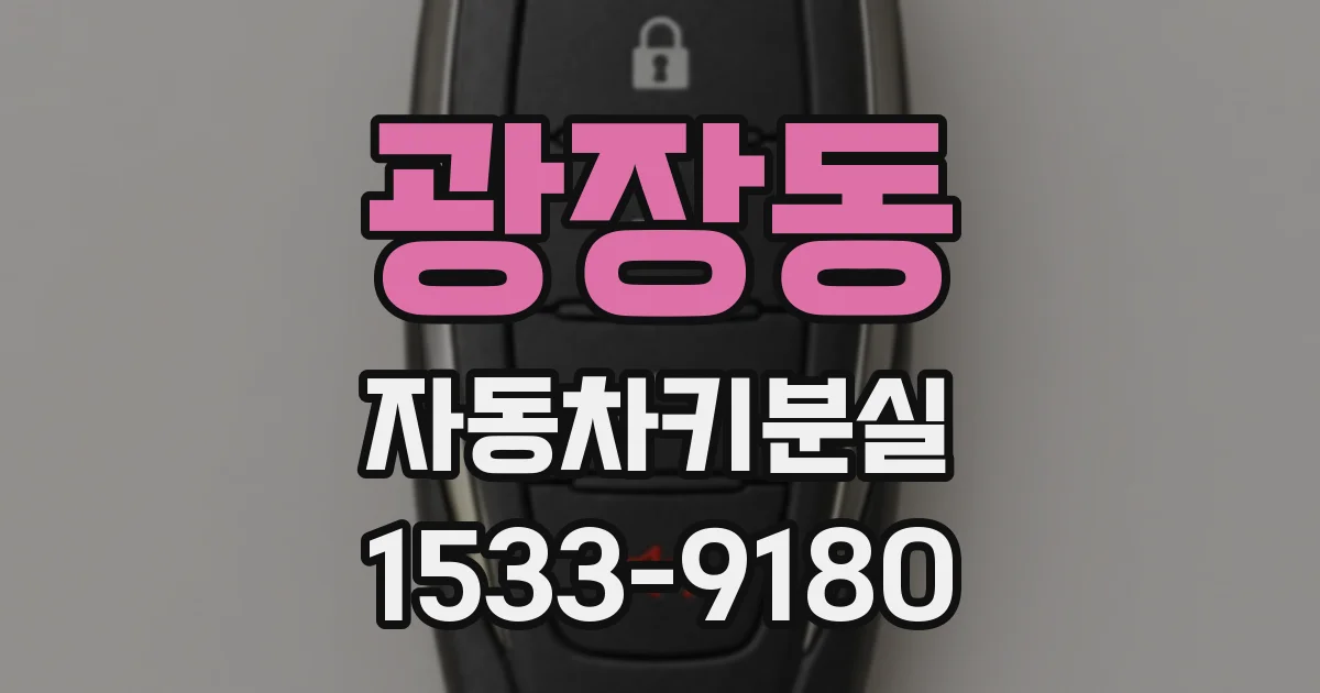 광장동 자동차키분실