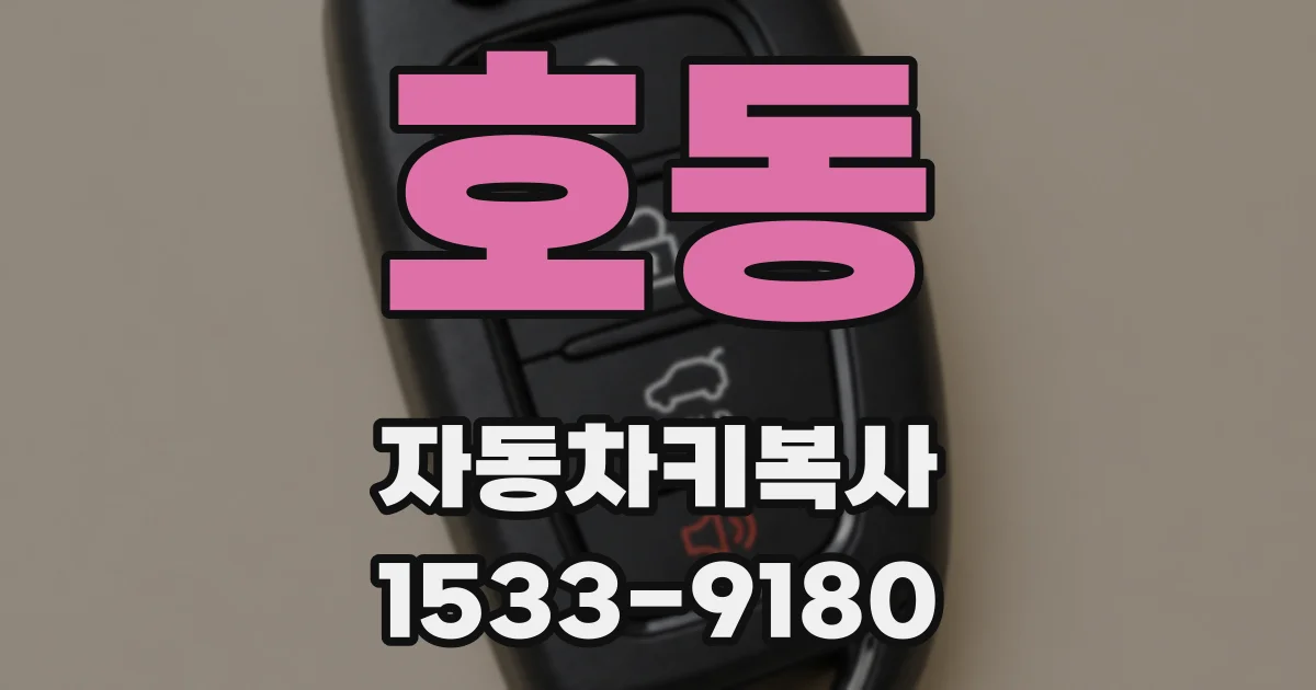 호동 자동차키복사