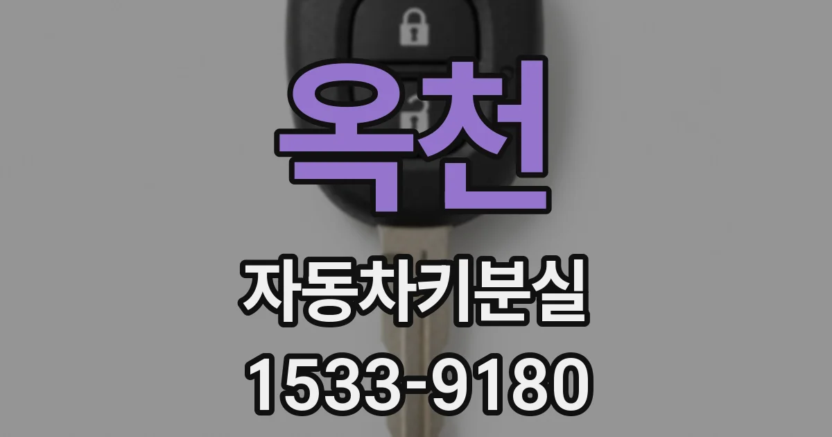 옥천 자동차키분실