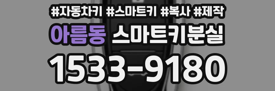 아름동 스마트키분실