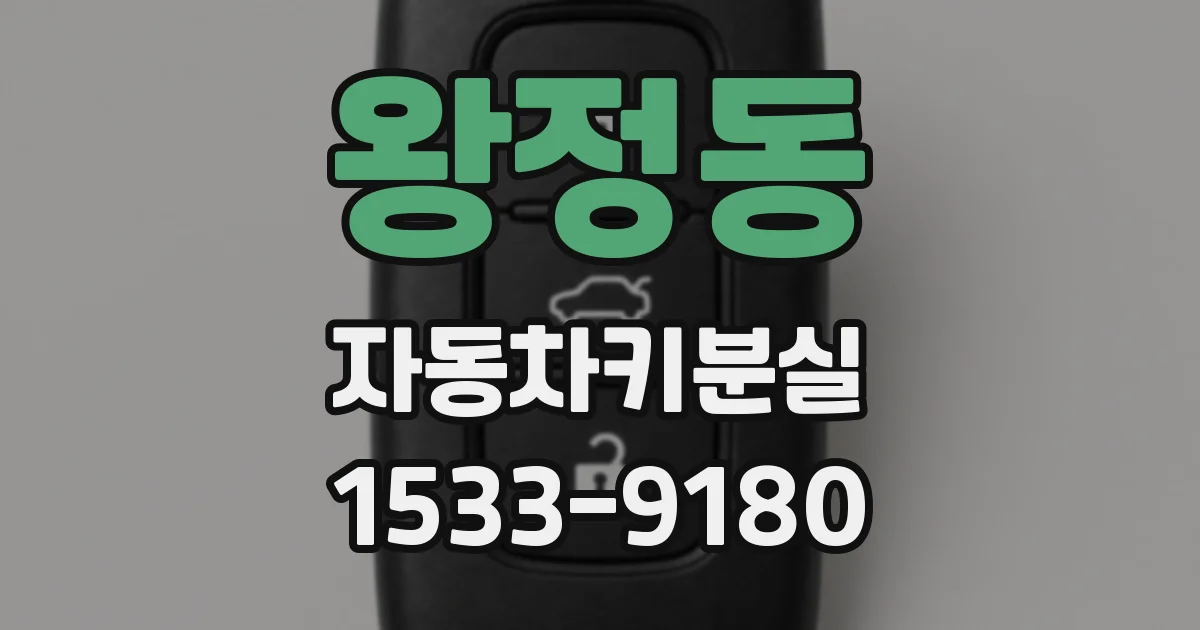 왕정동 자동차키분실