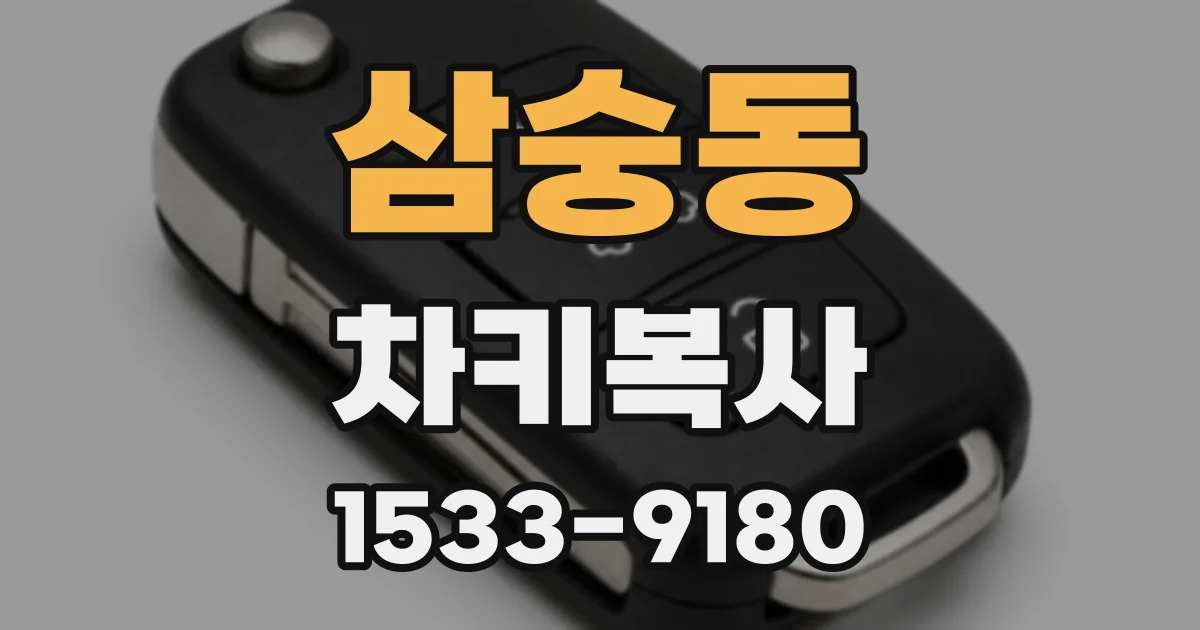삼숭동 차키복사