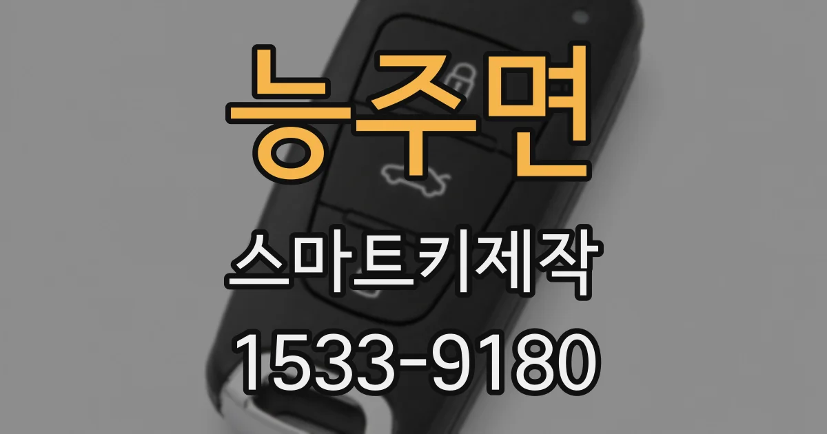 능주면 스마트키제작