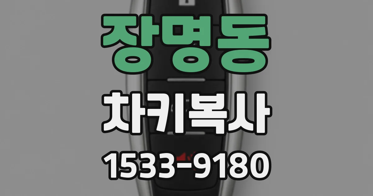 장명동 차키복사