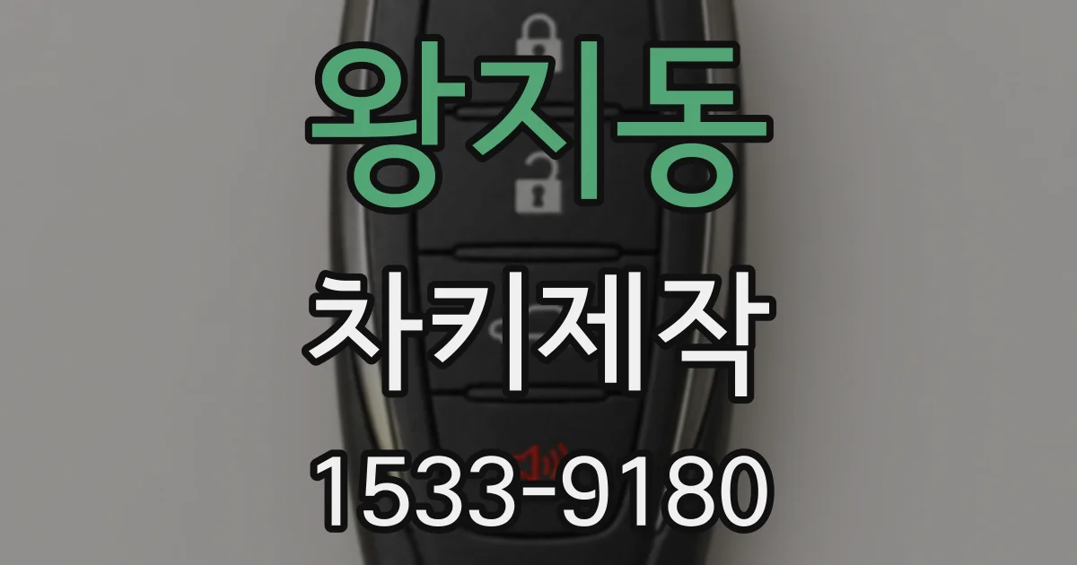 왕지동 차키제작