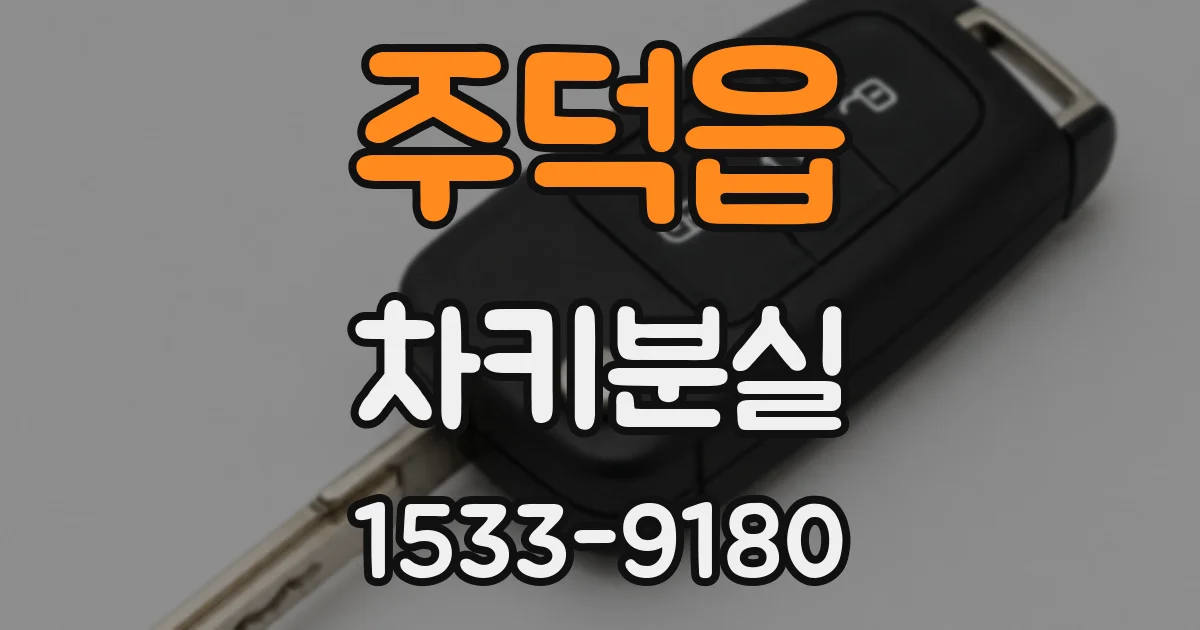 주덕읍 차키분실