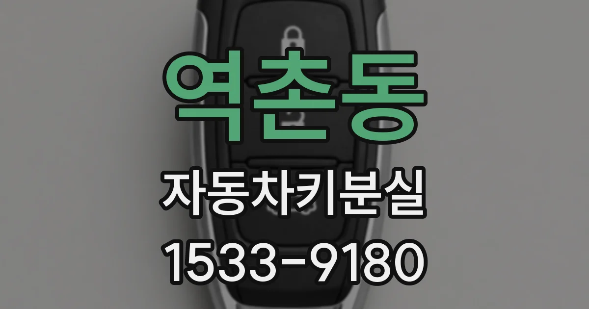 역촌동 자동차키분실