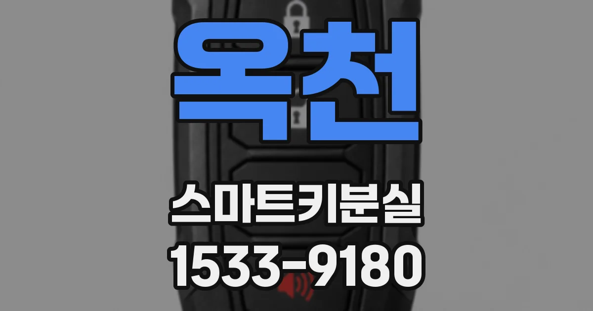 옥천 스마트키분실