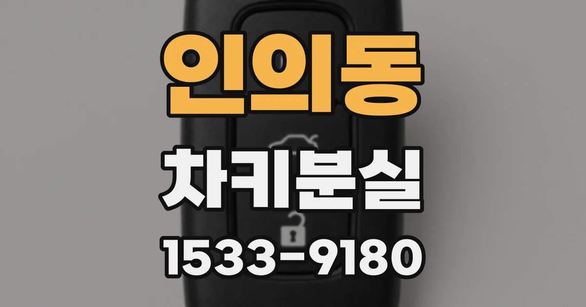 인의동 차키분실