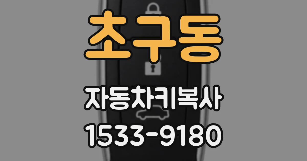 초구동 자동차키복사