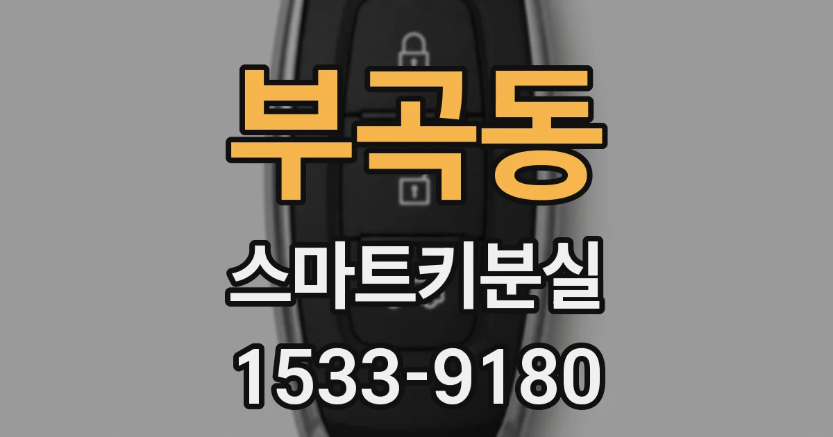 부곡동 스마트키분실