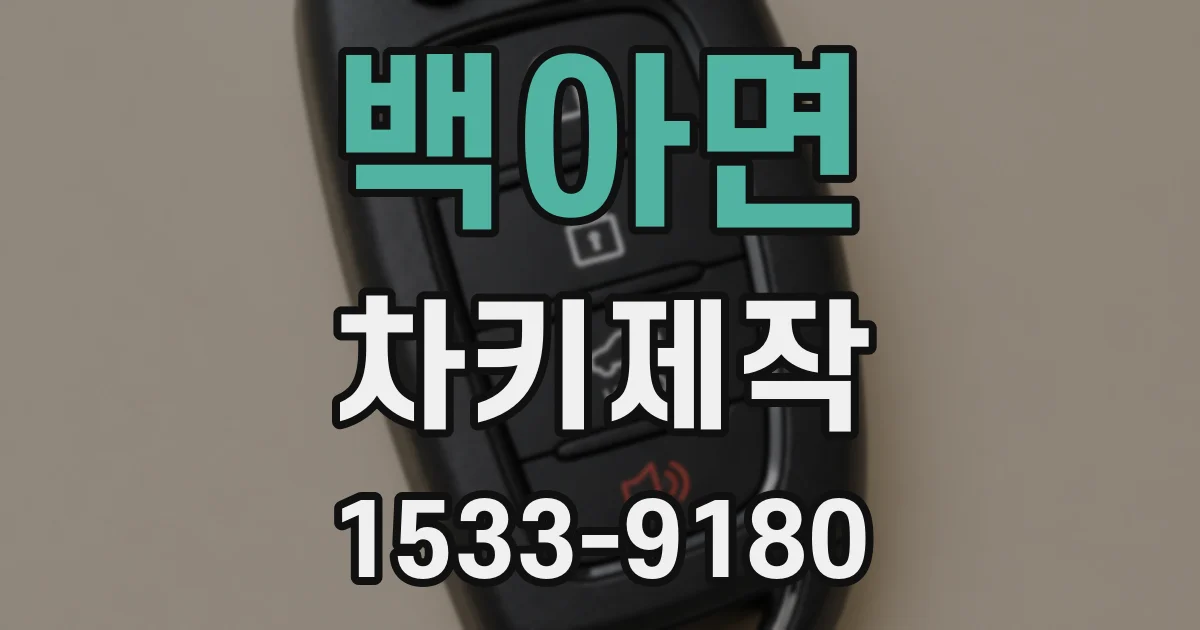 백아면 차키제작