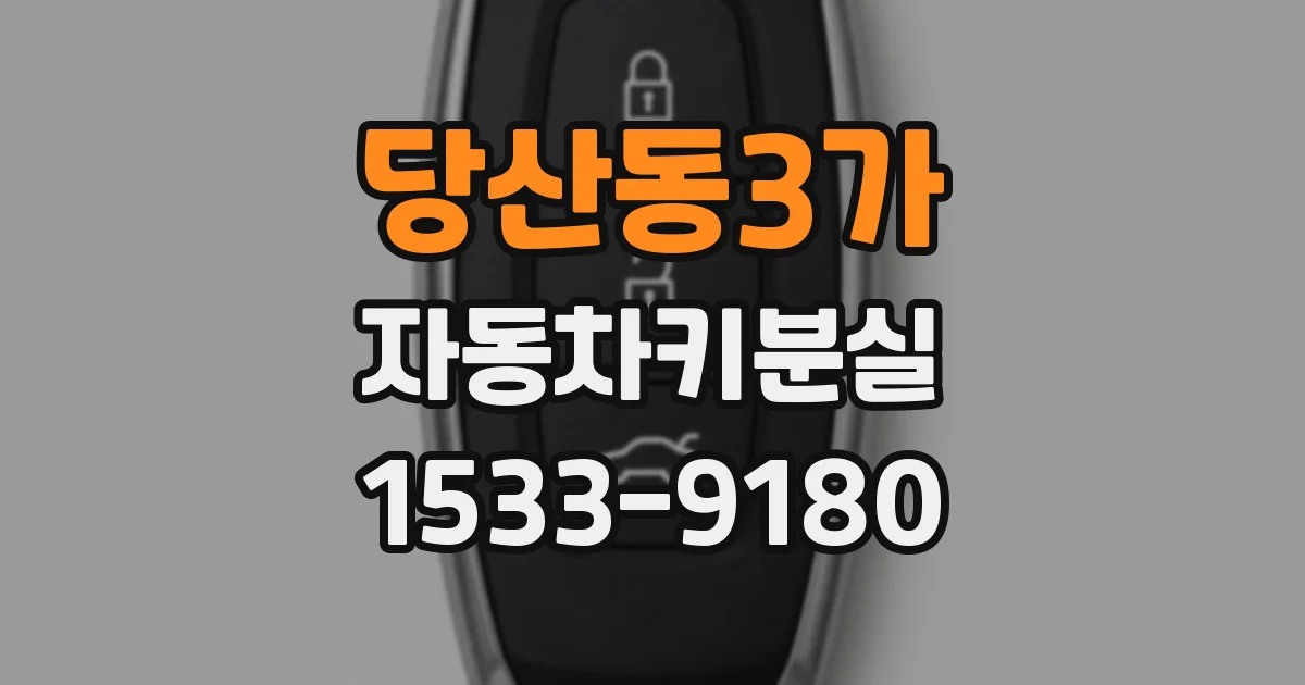 당산동3가 자동차키분실