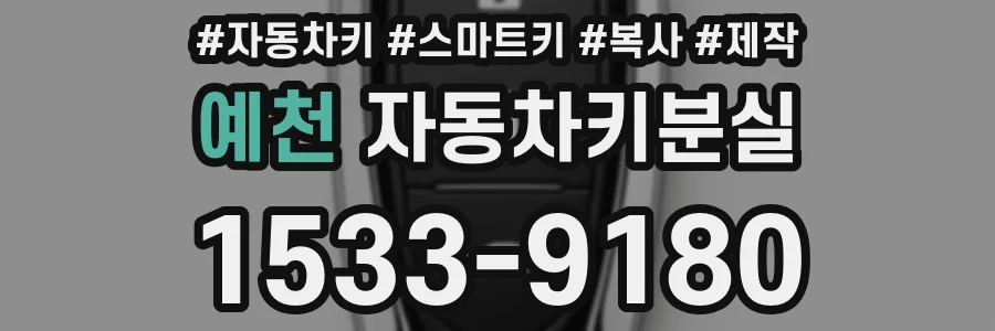 예천 자동차키분실