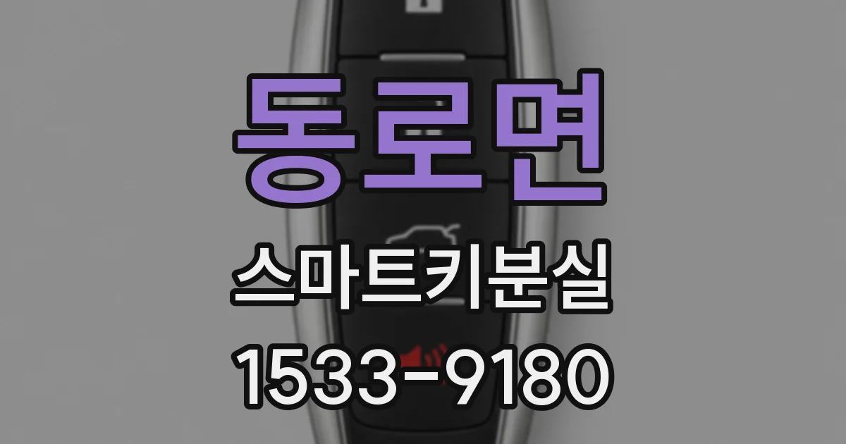 동로면 스마트키분실