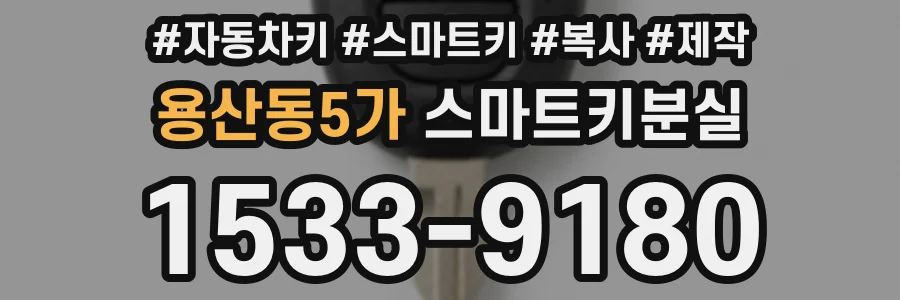 용산동5가 스마트키분실