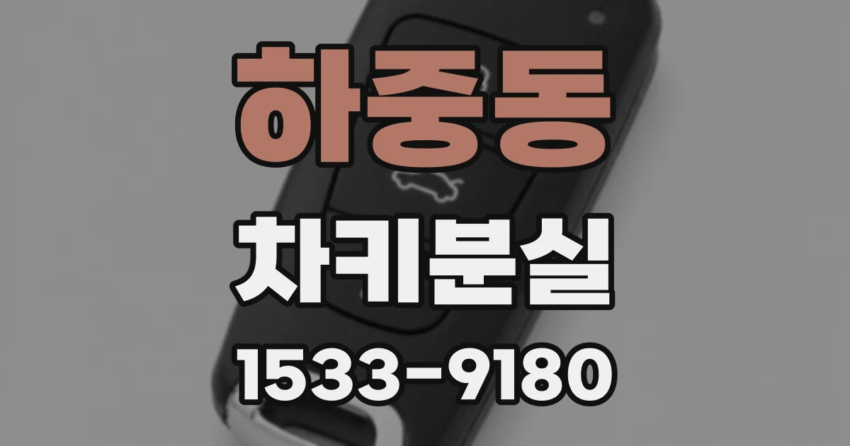 하중동 차키분실