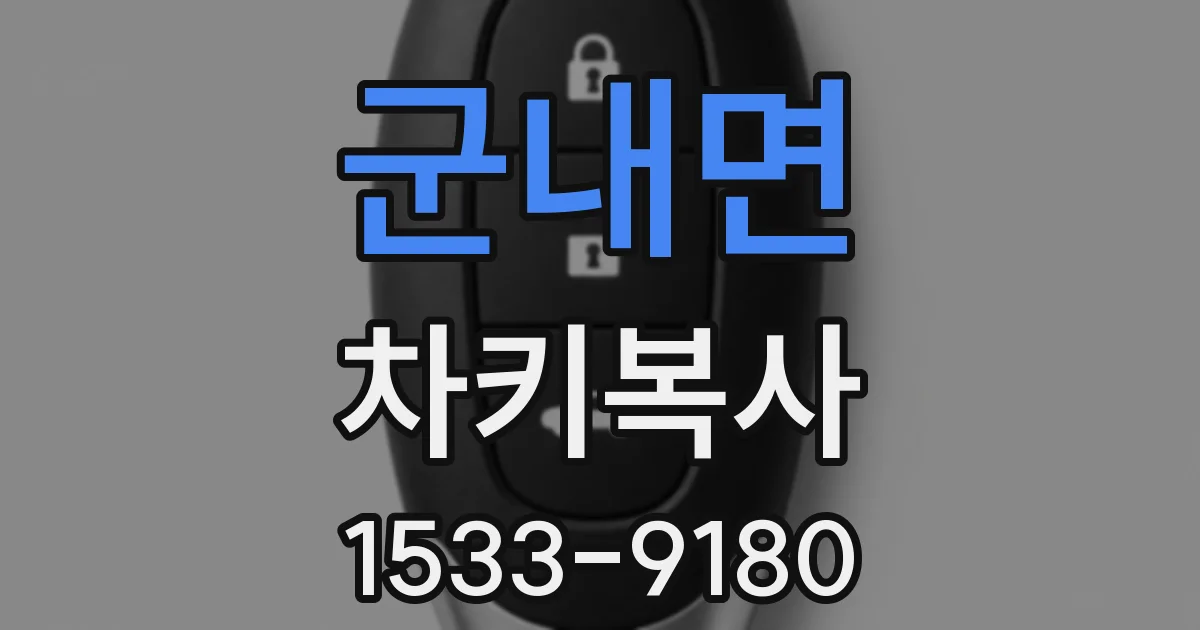 군내면 차키복사