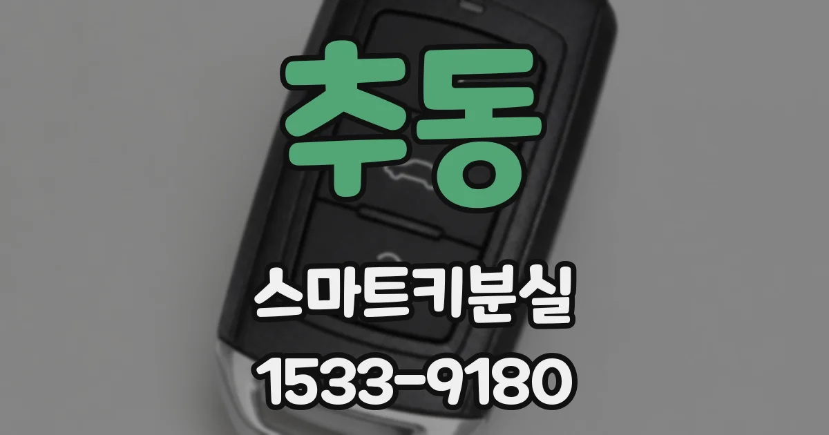 추동 스마트키분실
