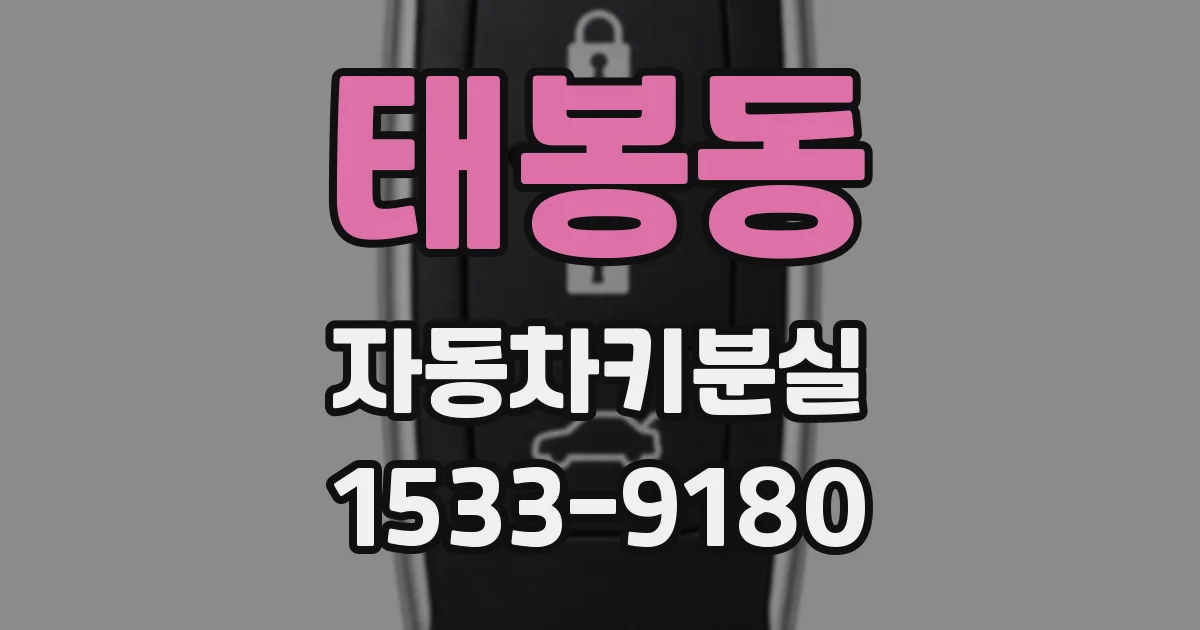 태봉동 자동차키분실