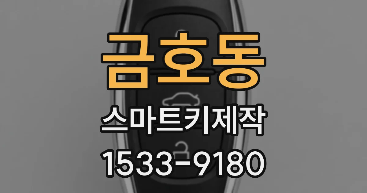 금호동 스마트키제작