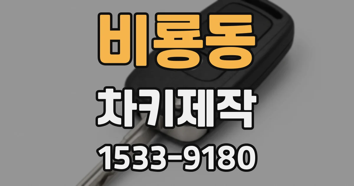 비룡동 차키제작
