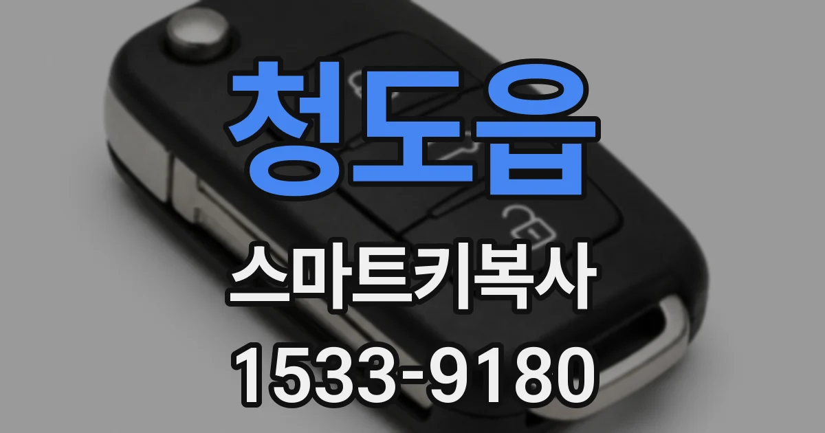 청도읍 스마트키복사