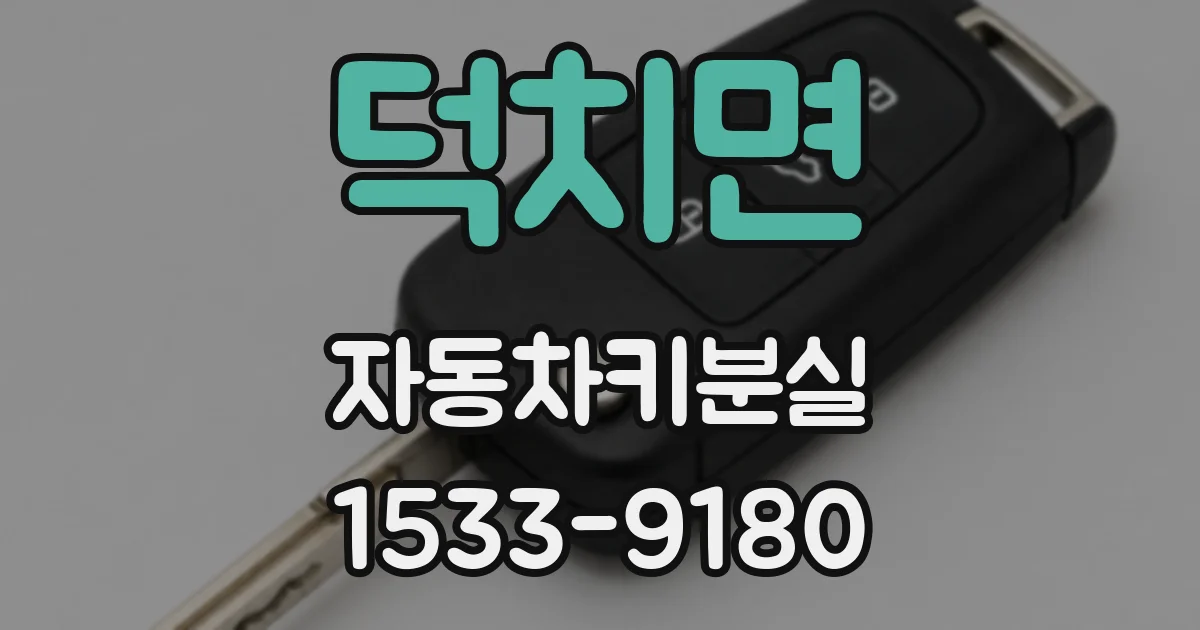 덕치면 자동차키분실
