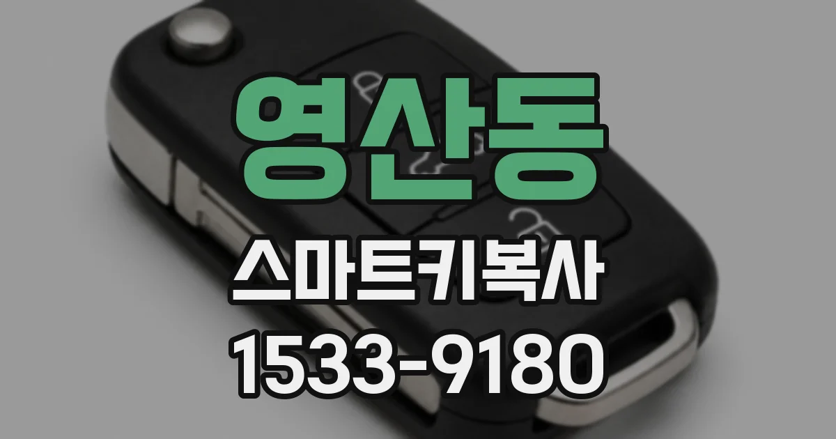영산동 스마트키복사