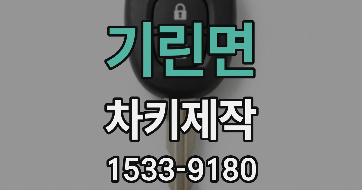 기린면 차키제작