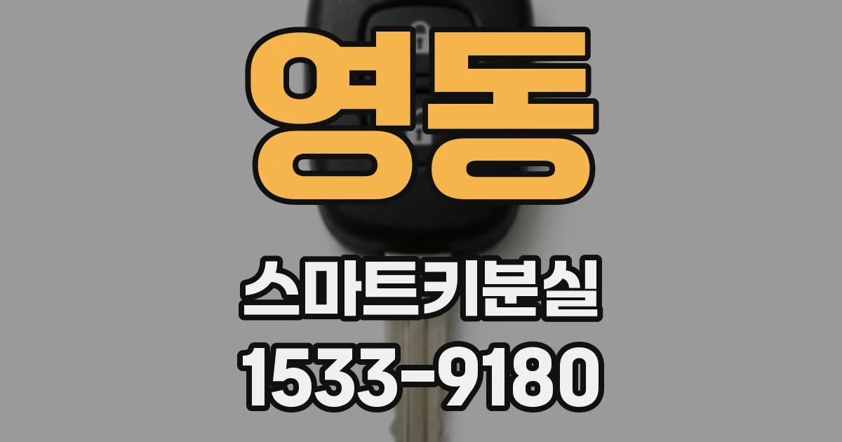 영동 스마트키분실