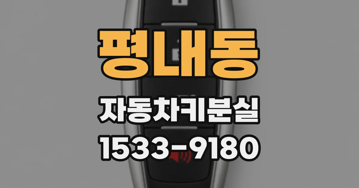 평내동 자동차키분실