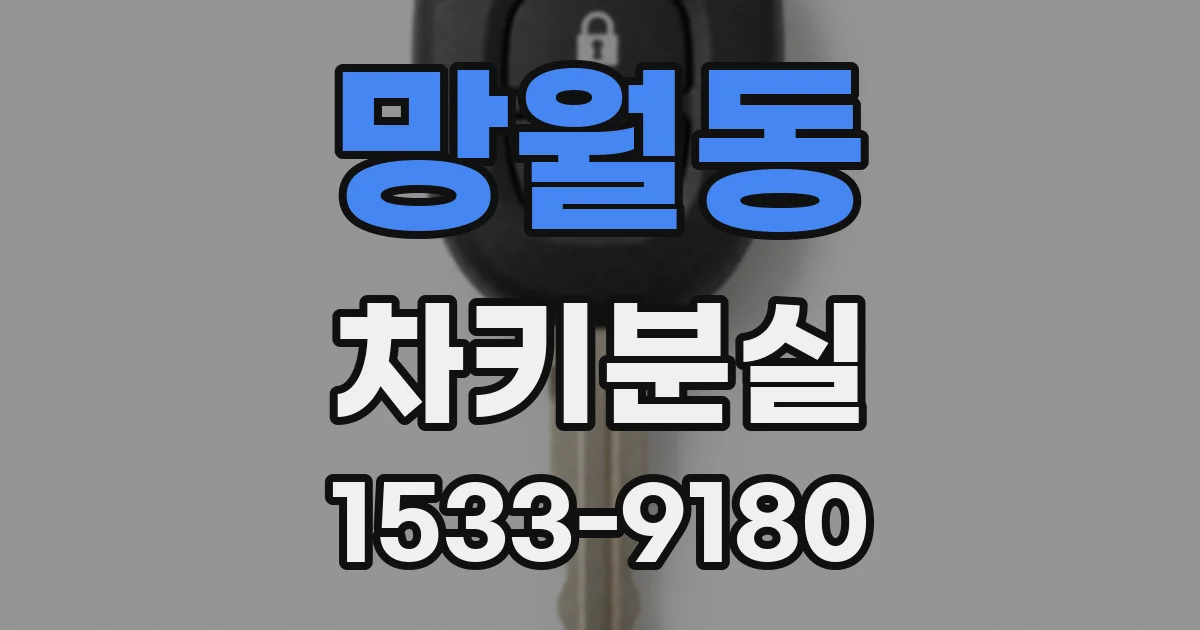 망월동 차키분실