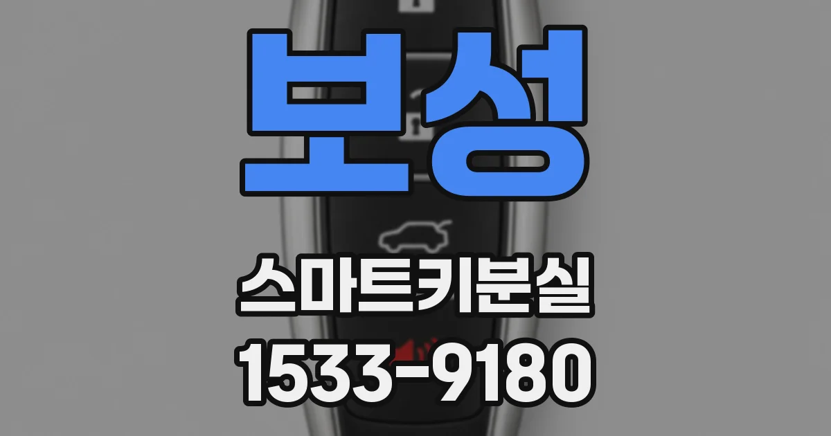 보성 스마트키분실