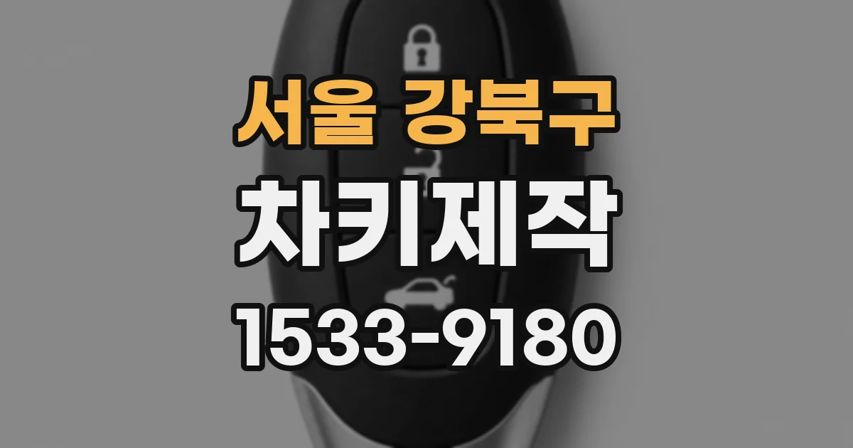 서울 강북구 차키제작