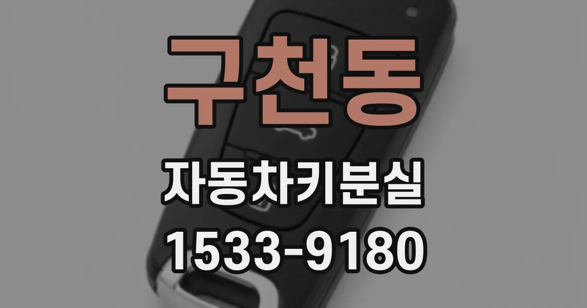 구천동 자동차키분실