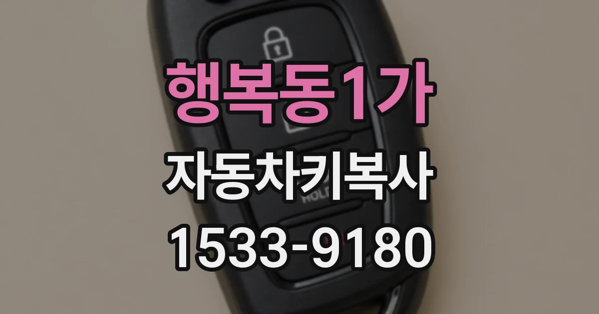 행복동1가 자동차키복사