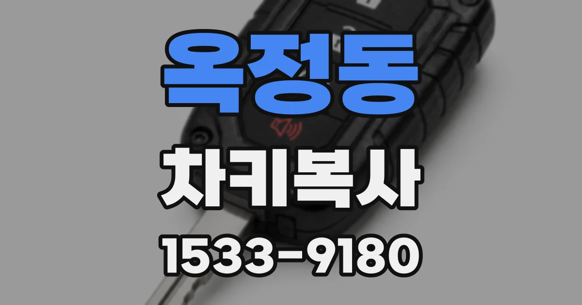 옥정동 차키복사