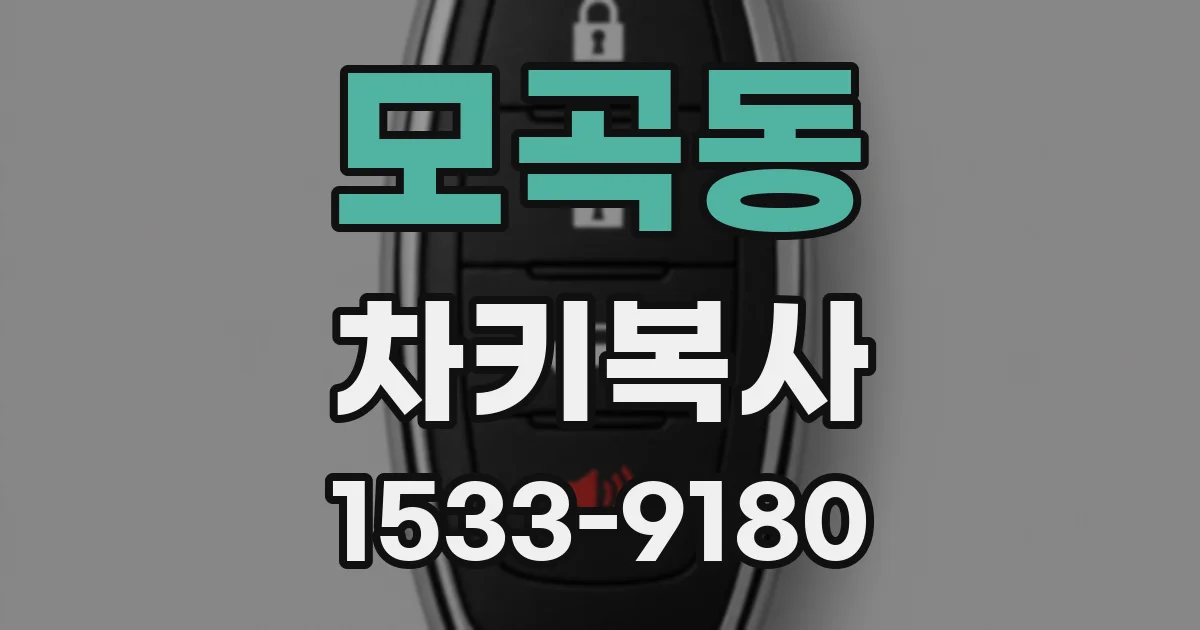 모곡동 차키복사