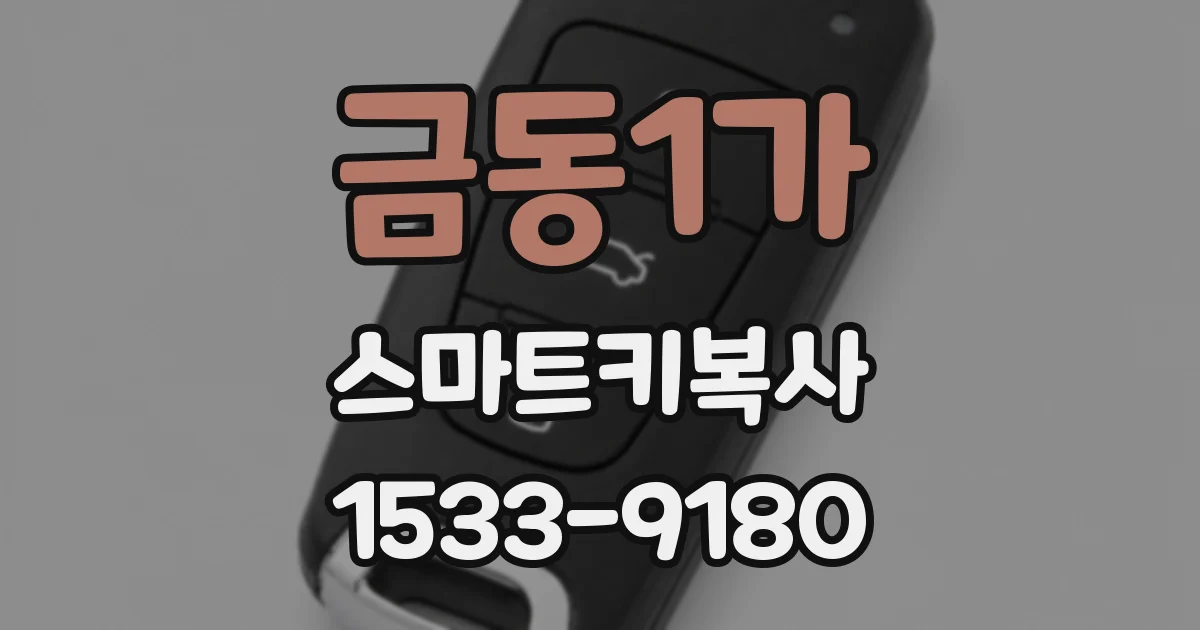 금동1가 스마트키복사