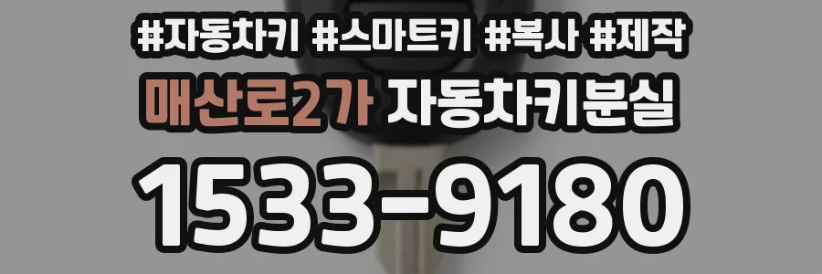 매산로2가 자동차키분실