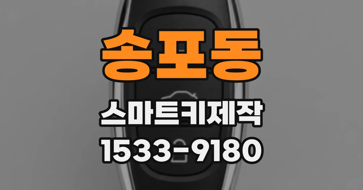 송포동 스마트키제작