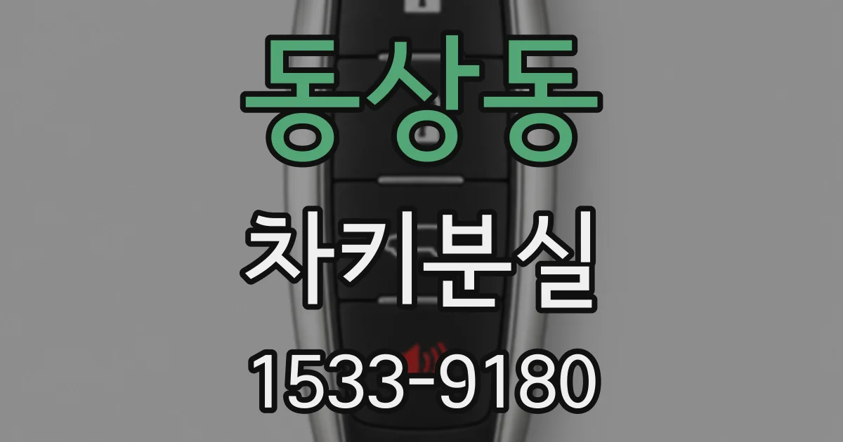 동상동 차키분실