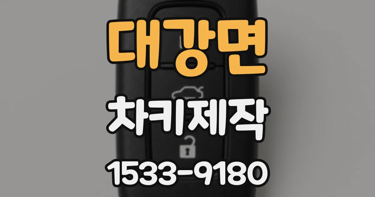 대강면 차키제작