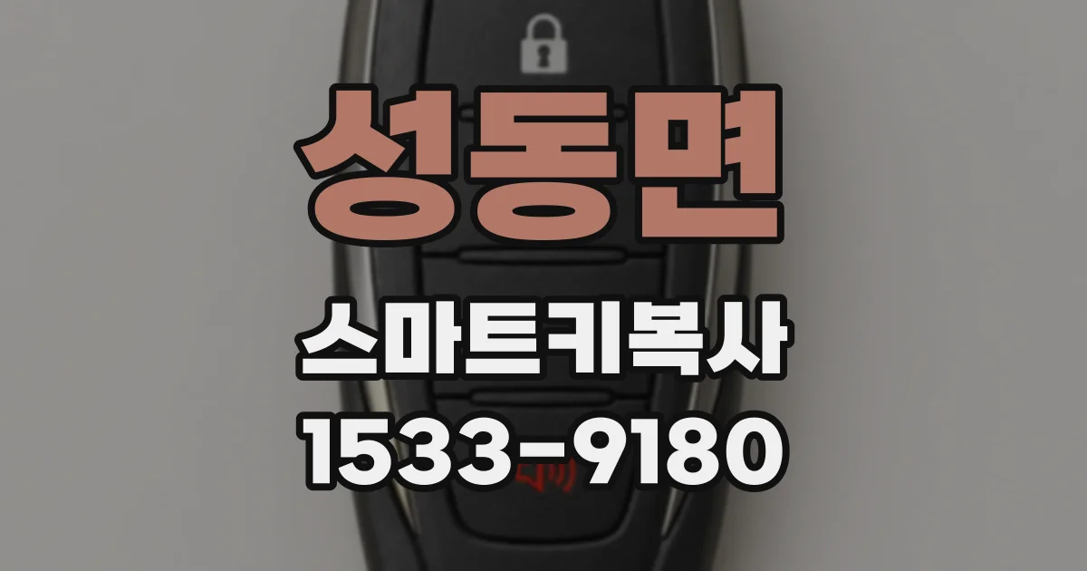 성동면 스마트키복사