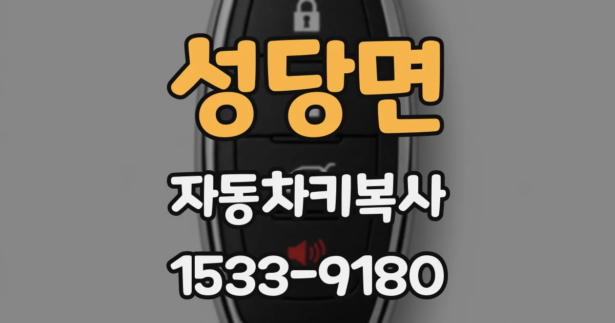 성당면 자동차키복사