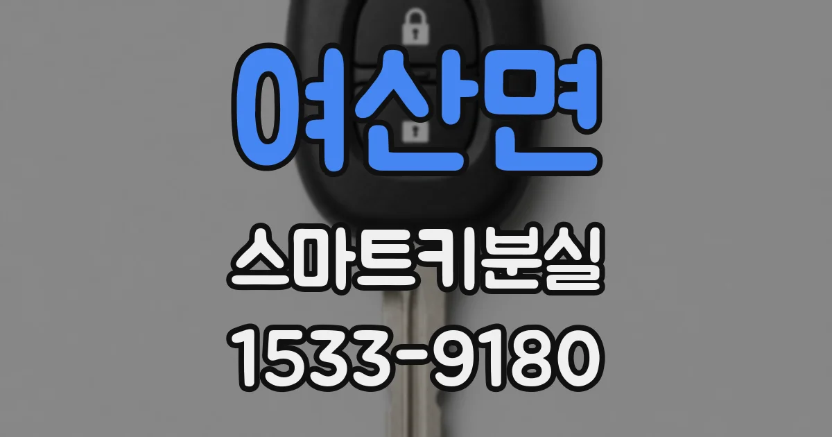 여산면 스마트키분실